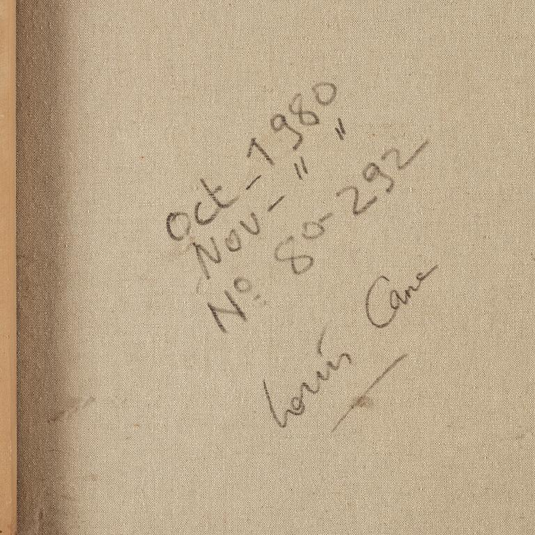 Louis Cane, oil on canvas, signed and dated 1980 on verso.