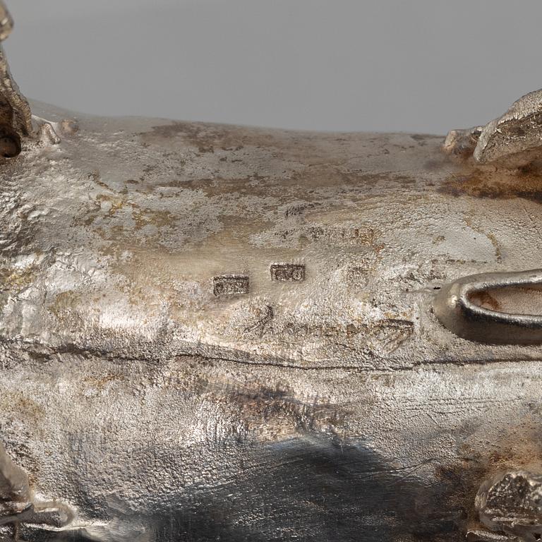 Lars Arby, skulptur, sterling silver, Göteborg, sannolikt 1978.