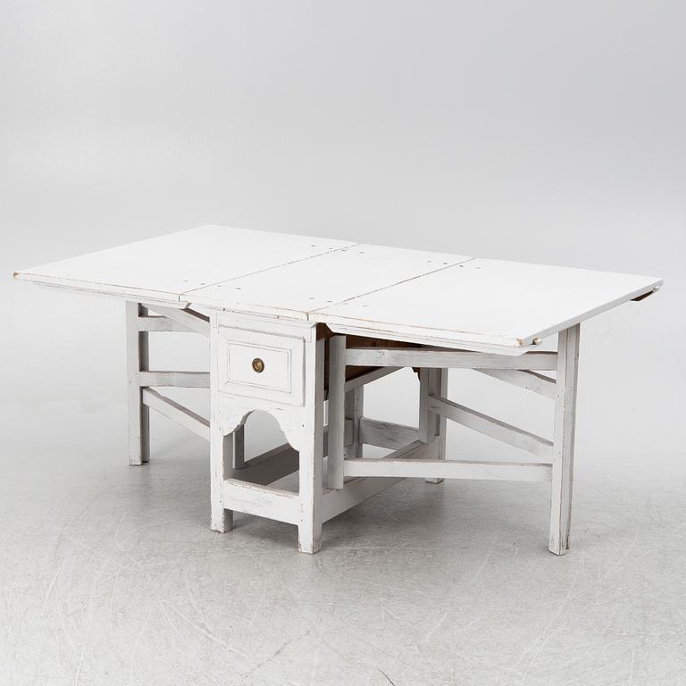A drop-leaf table, Sweden, 19th century.
