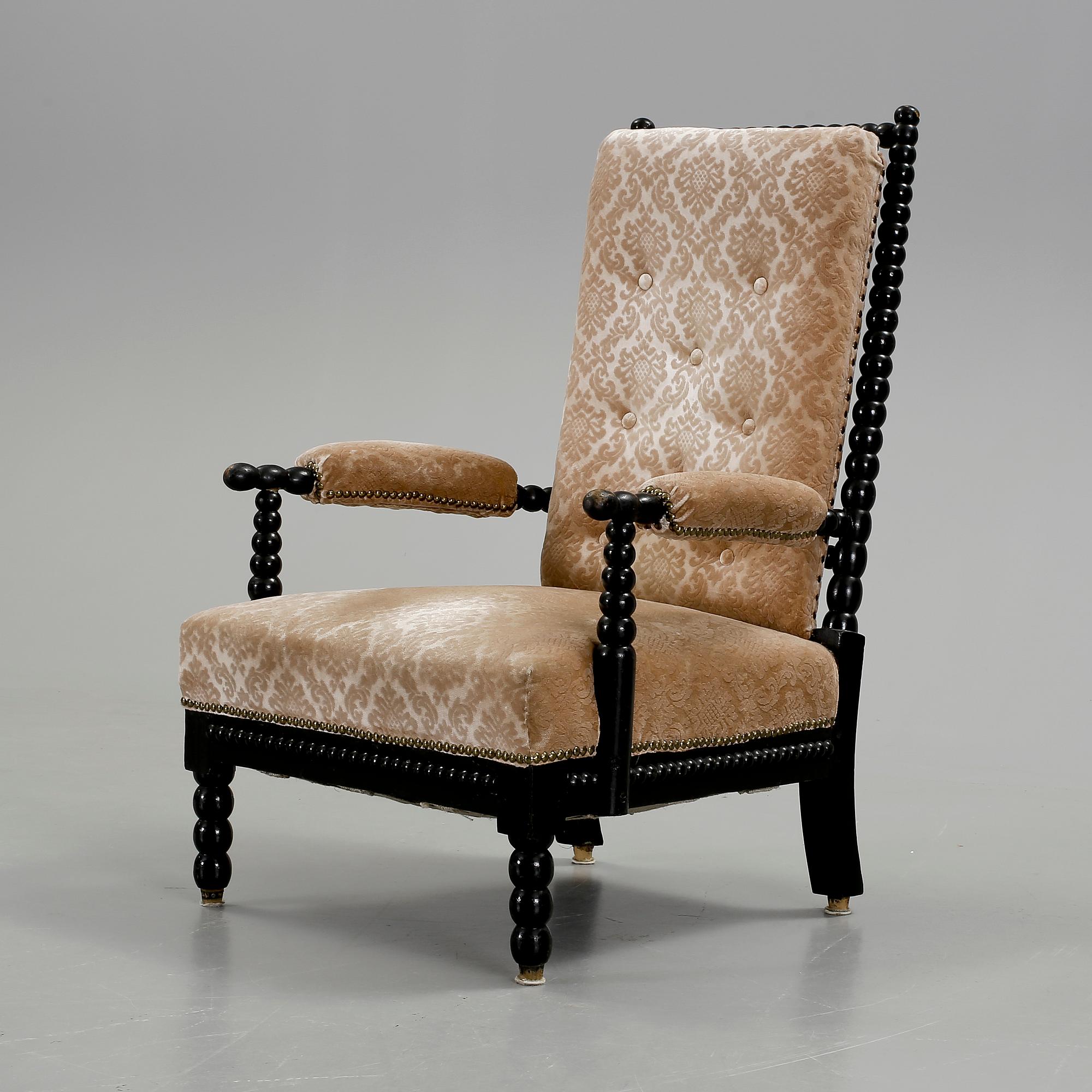KARMSTOL, barockstil, 1800-talets slut.