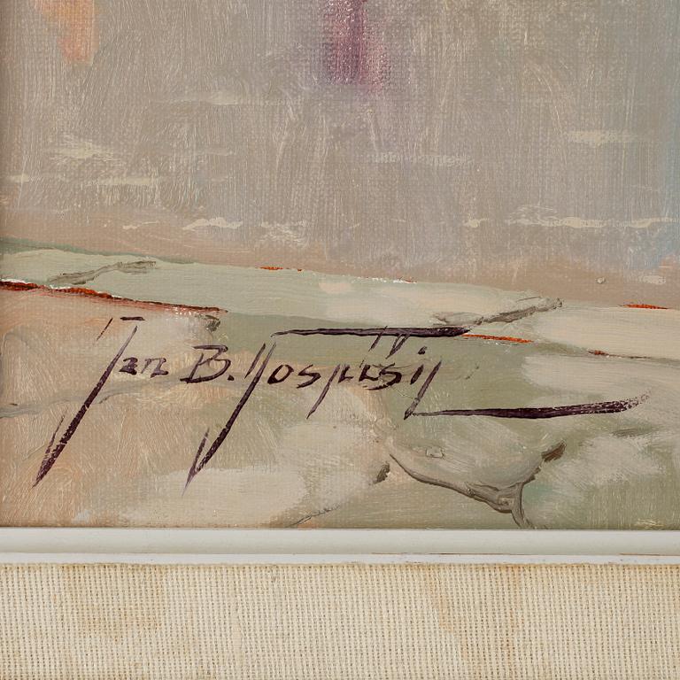 JAN BOHUMIL POSPISIL, olja på duk, signerad.