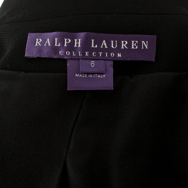 RALPH LAUREN, a black wool jacket.