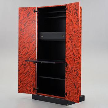 Ettore Sottsass, a red and black lacquered "Nairobi" cabinet by Zanotta, Italy, post 1989.