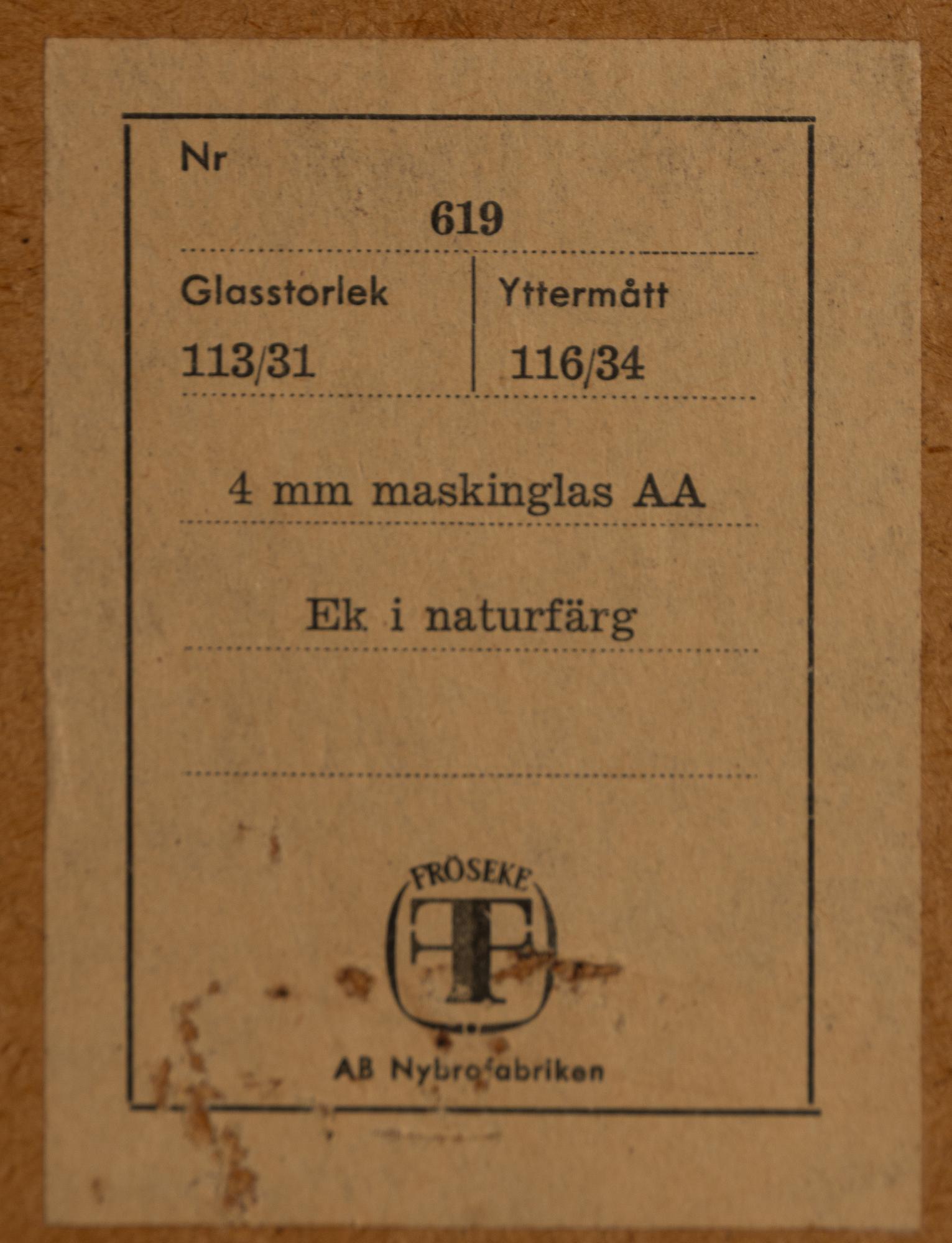 Mirror, model 619, Fröseke, 1960s.