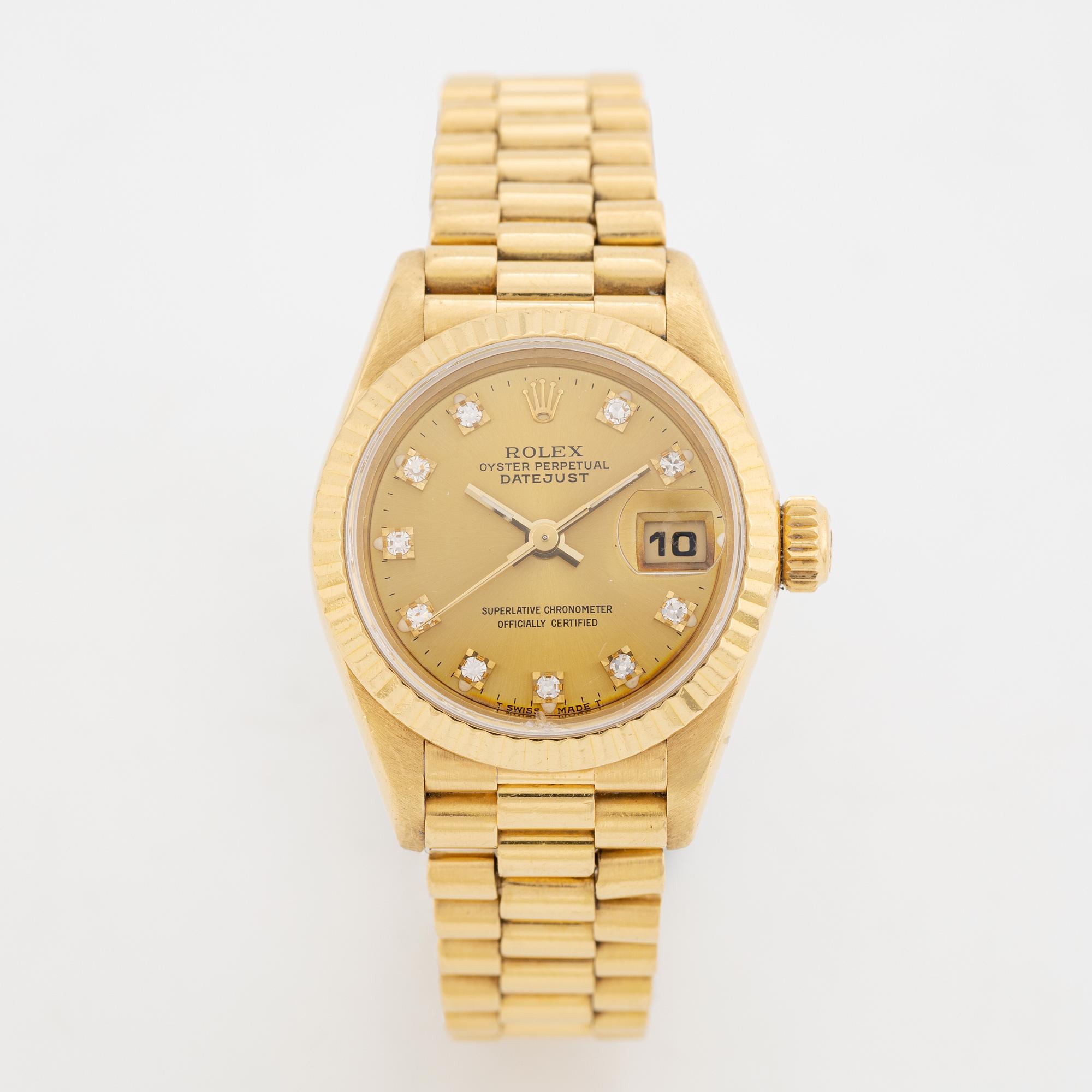 Rolex, Oyster Perpetual, Datejust, wristwatch, 26 mm.