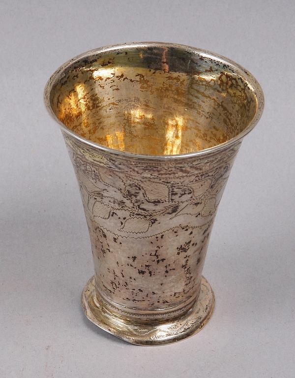 BÄGARE, silver, Alexander Prytz, Strängnäs, 1796.
