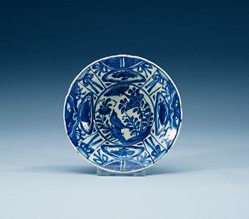 BÄRTALLRIKAR, sex stycken, kraakporslin. Ming dynastin, Wanli (1572-1620).