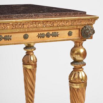 A late Gustavian console table early 19 th century.