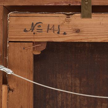 Gaspar de Witte Hans krets, Vidsträckta landskap med figurer vid by, ett par.