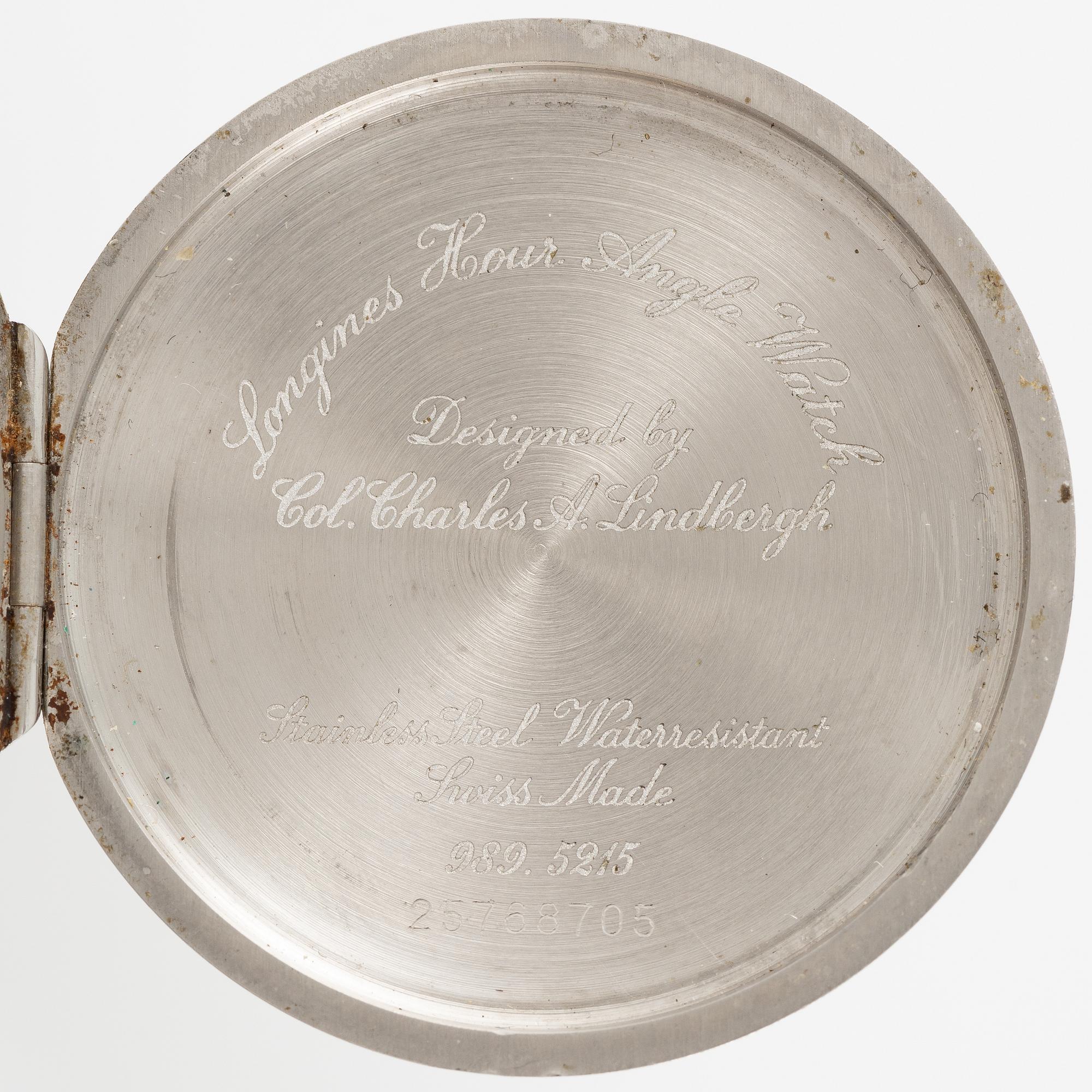 Longines, Lindbergh Hour Angle, wristwatch, 38 mm.