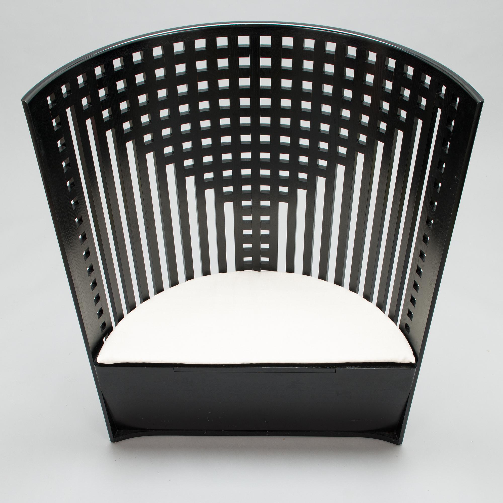 Charles Rennie Mackintosh, stol, "The Willow Chair", Cassina tidigt 2000-tal.