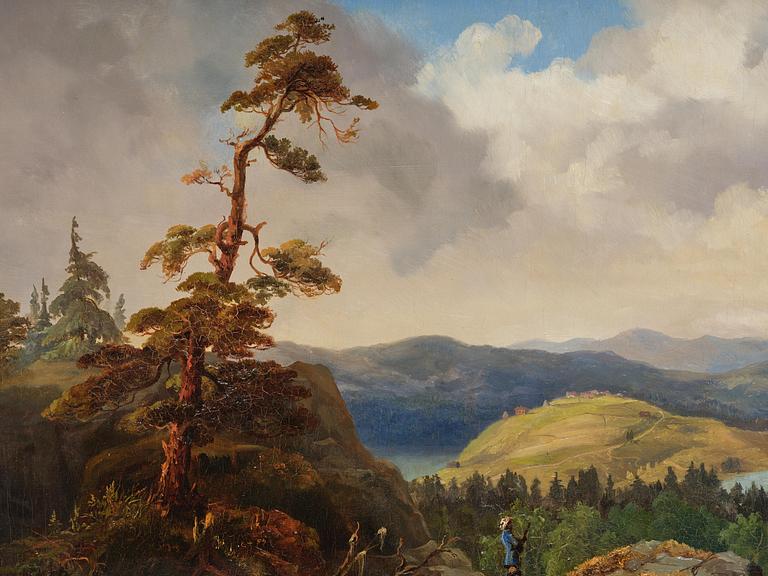 Karl XV, Hunters in an expansive landscape.