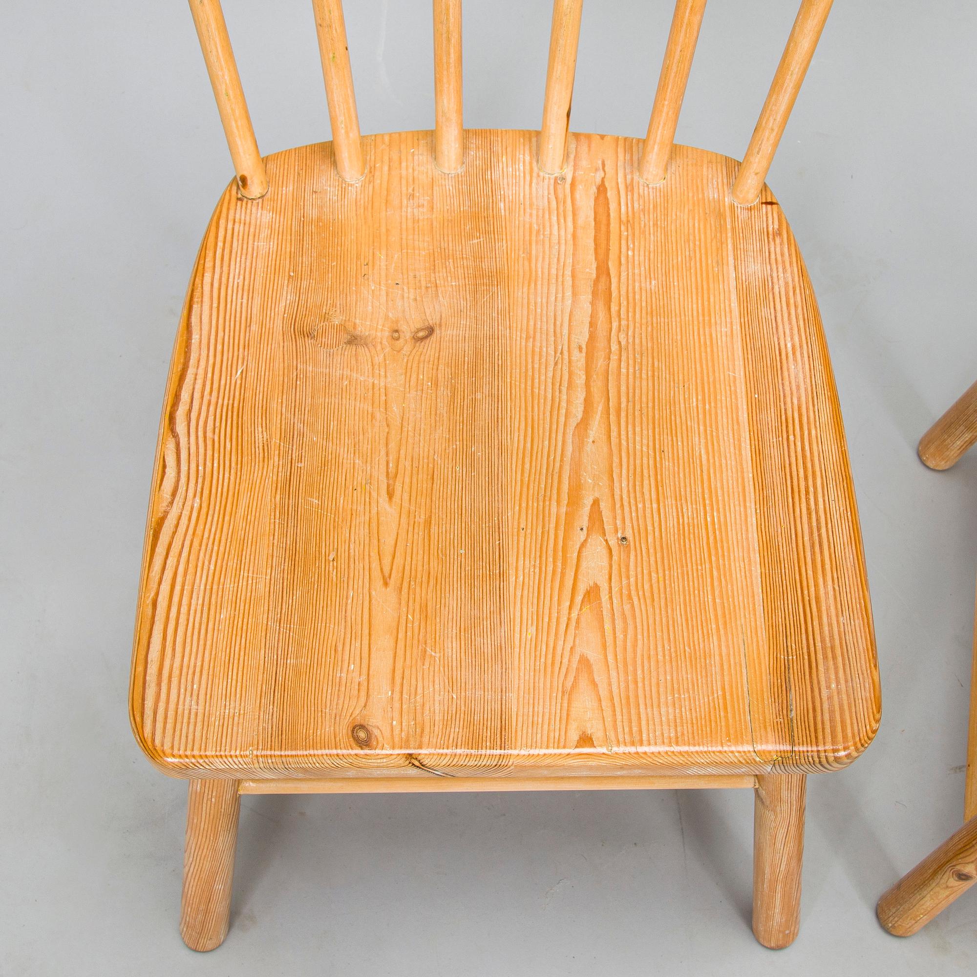 Aino Aalto, stolar, 4 st, modell 641, för Tornator Oy 1940-tal.