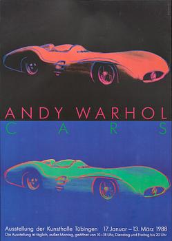 ANDY WARHOL, efter, utställningsaffischer, 2 st. 1900-talets slut.