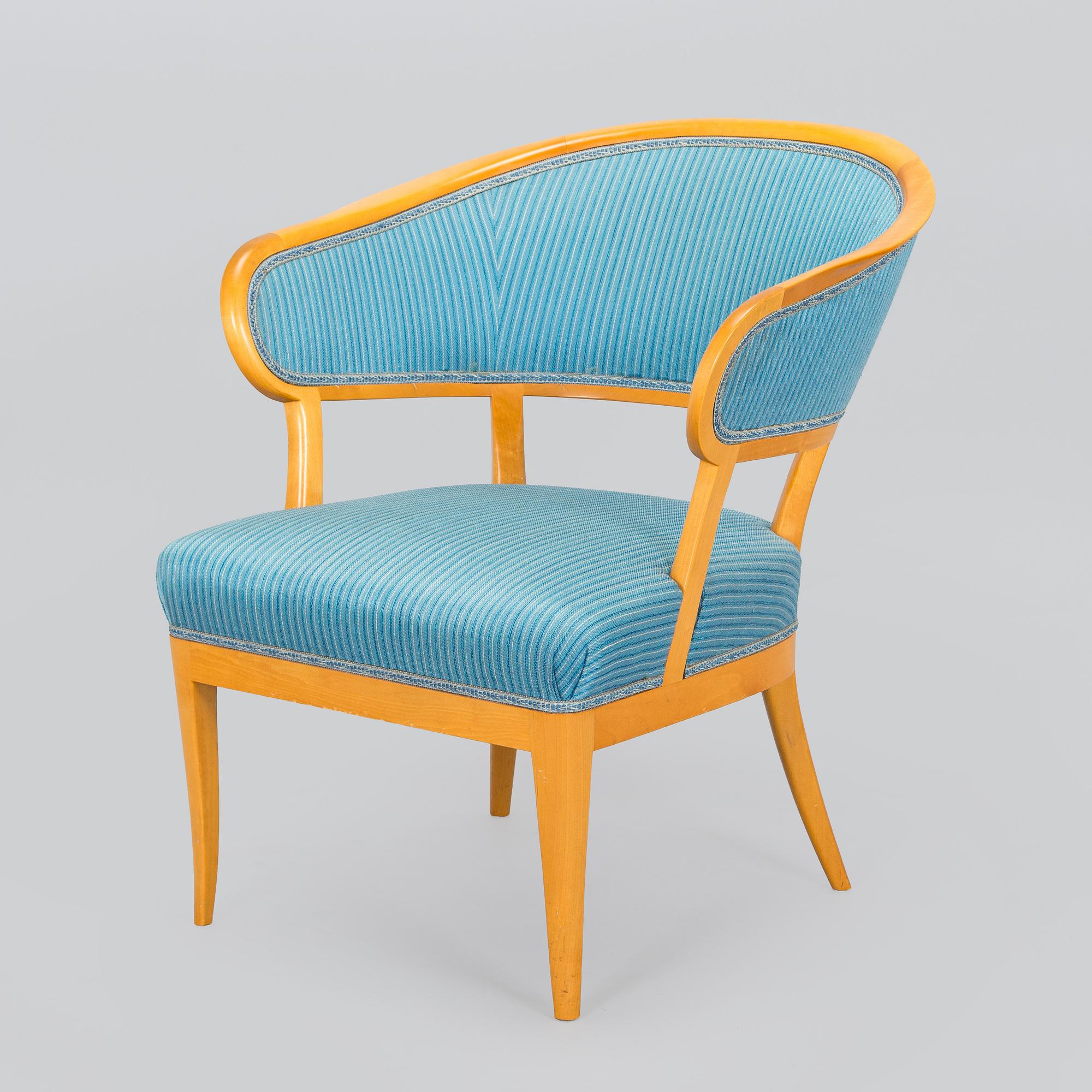 Carl Malmsten, an "Erik Gustaf" armchair, later part of the 20th century.