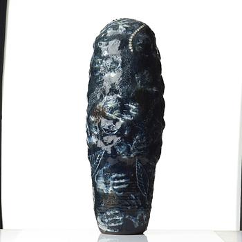 Eva Bengtsson, a stoneware floor vase, Frillesås, Sweden.