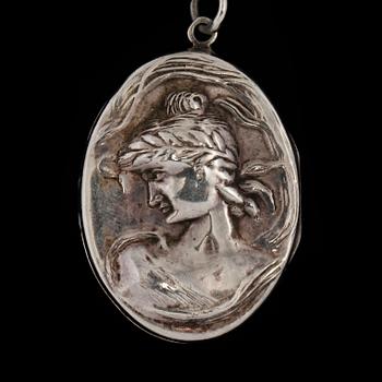 BERLOCK, sterlingsilver, omkring 1900-talets mitt. Vikt 16 g.