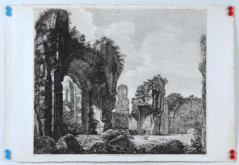 LUIGI ROSSINI, etsningar, 2 st. Dat 1821 resp 1828.