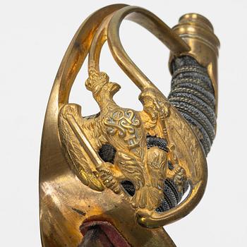 Two German sabres whereof one boy's sabre.