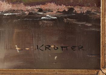 JOSEPH KROTTER, olja på duk, signerad.