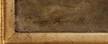 Victor Forssell, oil on panel, signed.