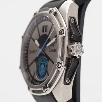 CIMIER, QnetCity Triumph Blue, wristwatch, 45 mm.