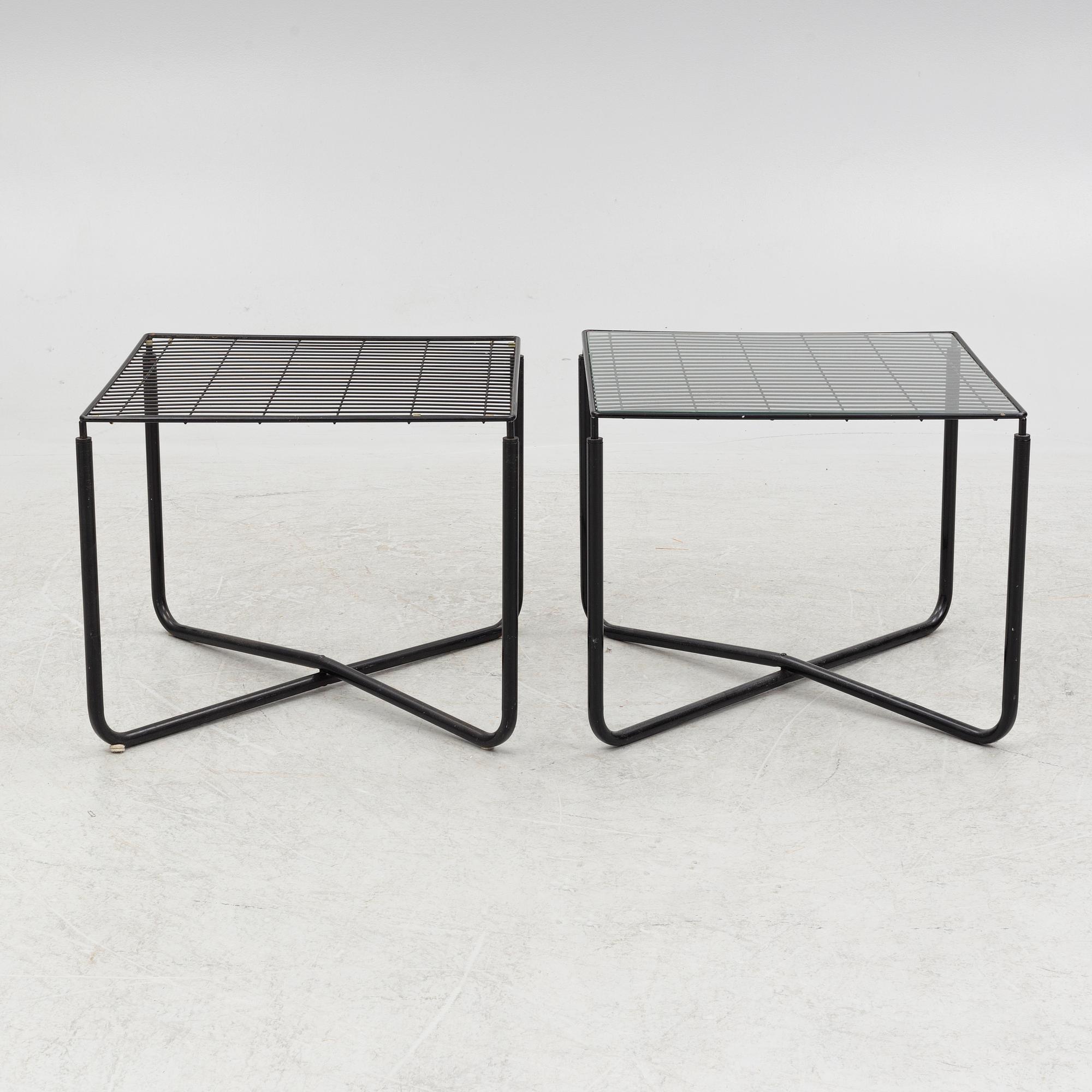 Niels Gammelgaard, a pair of 'Järpen' armchairs and tables, IKEA.