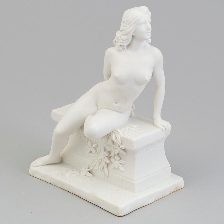 A Sévres bisquit figure of a nude, France, early 20th Century.