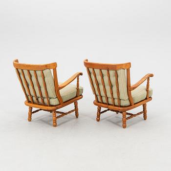 Armchairs, a pair by Göperts, mid-20th century.