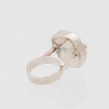 Berit Johansson, silver ring, 1960s.