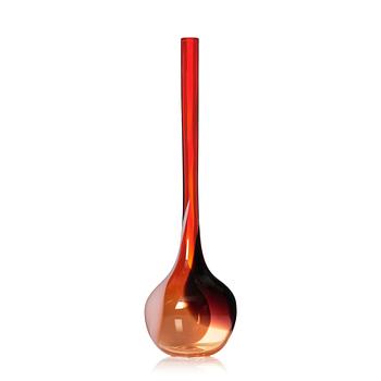 Gunnel Sahlin, a unique glass vase, Kosta Boda, Sweden.