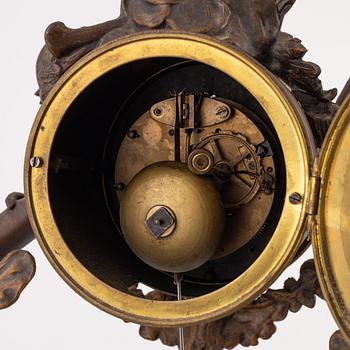 A Louis XVI style mantle clock, France, late 19th Century.