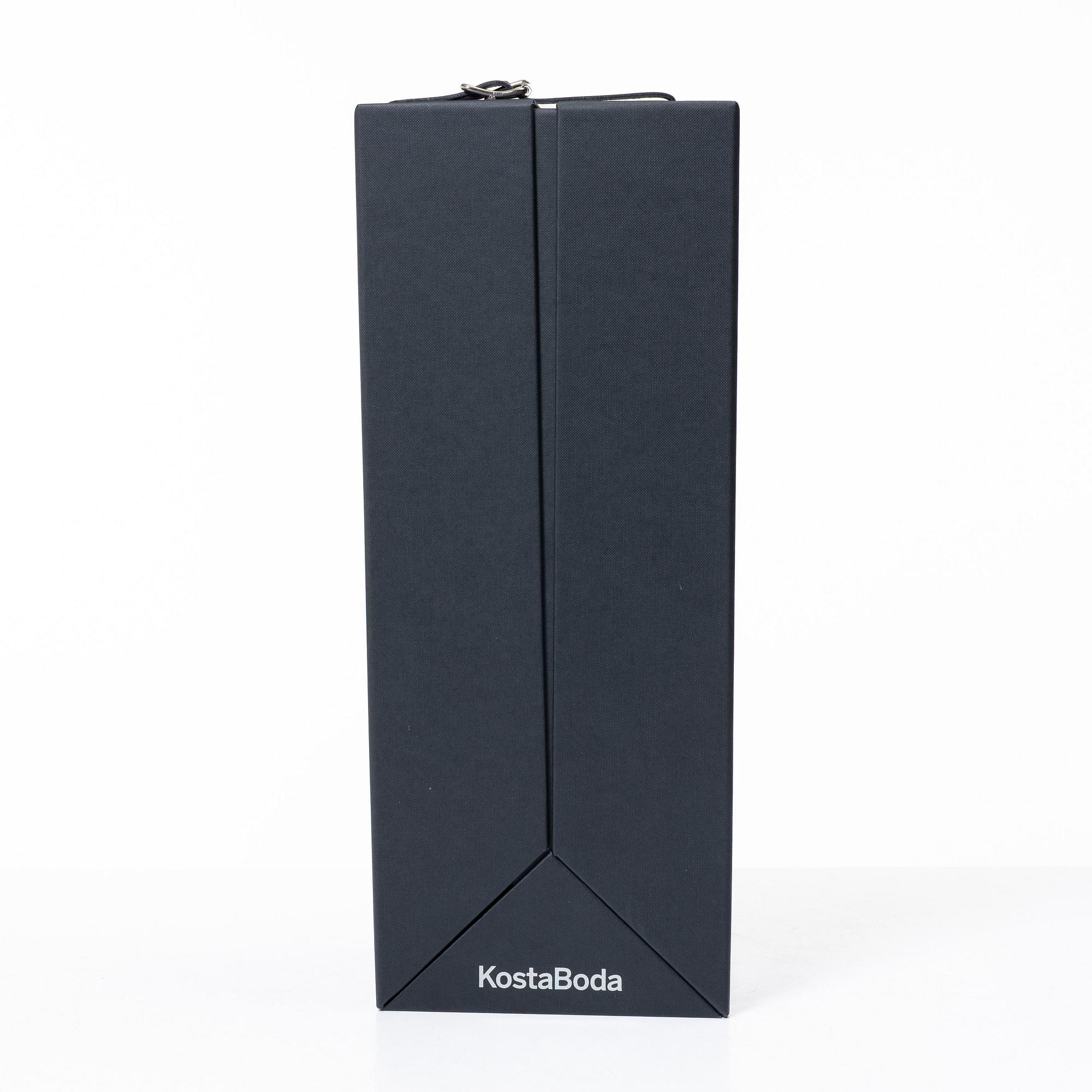 Lena Bergström, skulptur, glas, "Skyscraper one New York", Kosta Boda, limited edition 279/299, signerad, 2023.