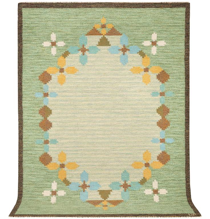 Ulla Parkdal, a flat weave rug c. 197 x 140 cm.