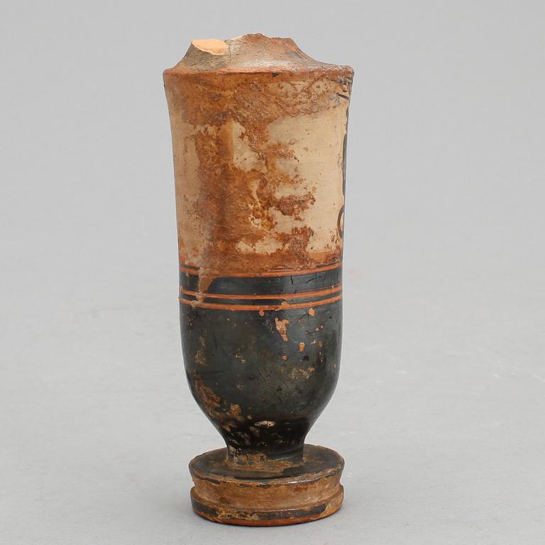 LEKYTHOS, lergods, Grekland, troligen 400-tal f Kr.