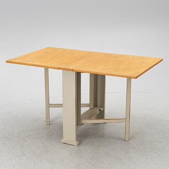Carl Malmsten, a drop-leaf table, "Vapensmeden", second half of the 20th century.