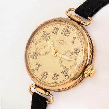 Longines, "Monopusher", "F. Woroniecki Warszawa", chronograph, wristwatch, 35 mm.