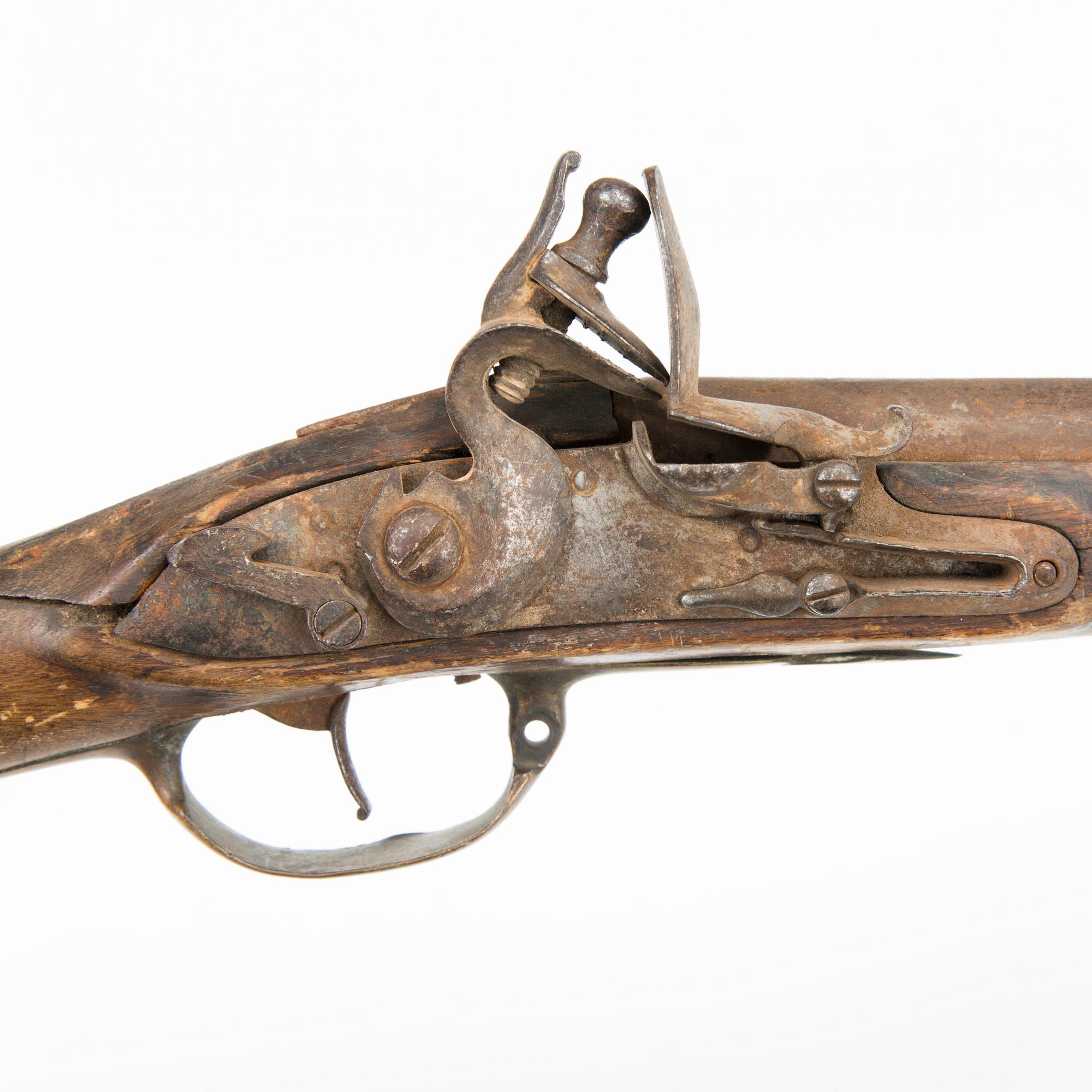 A Swedish dragoon flintlock rifle, model 1778.