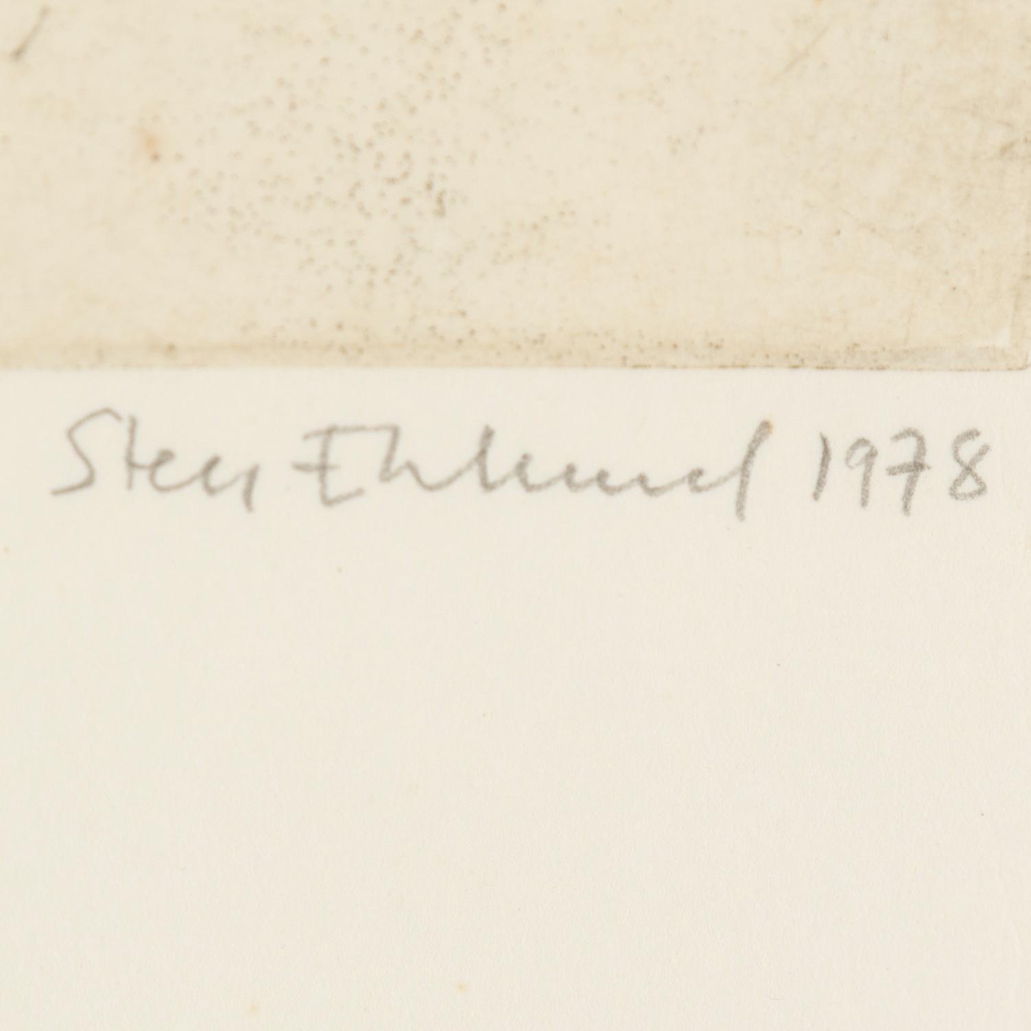 STEN EKLUND, etching with watercolour, signed and dated 1978.