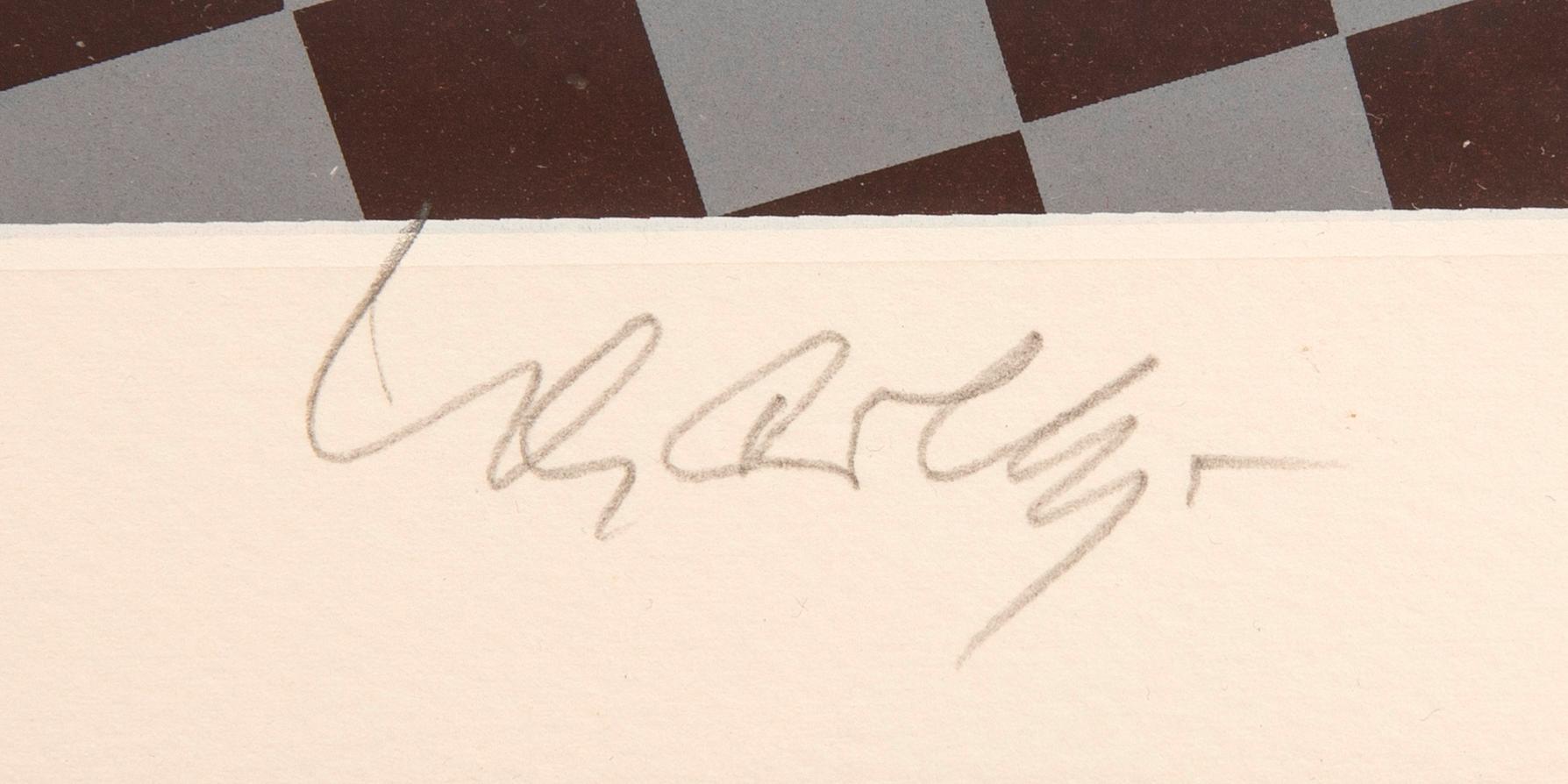 Victor Vasarely, "Harlekin" ur mappen "Figurativ".