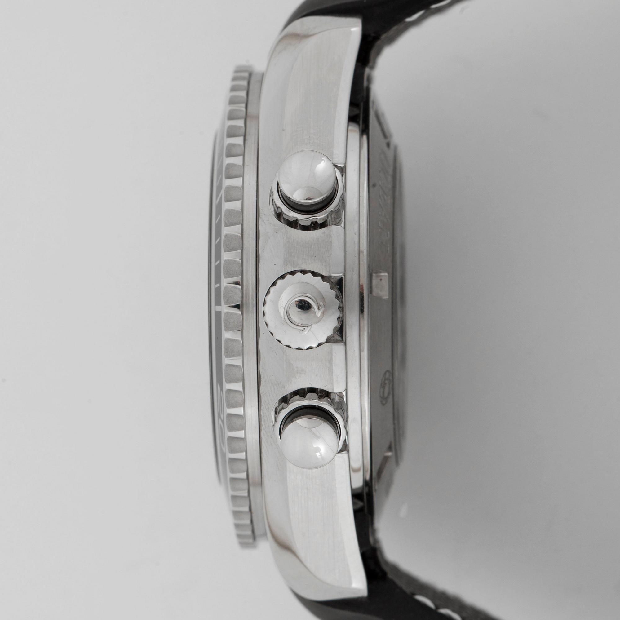 Omega - Seamaster Planet Ocean. Kronograf Stål/gummiband. 45.5mm. 2011.