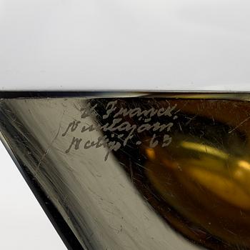 Kaj Franck, a 'Prisma' vase, signed K. Franck, Nuutajärvi Notsjö -63.