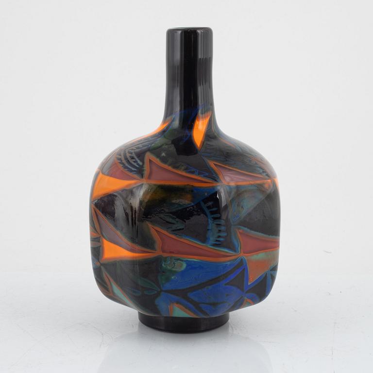 Eva Englund, a "Millefiore Röd", glass vase, Orrefors Gallery, Sweden, 1990.