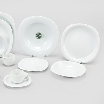 Timo Sarpaneva, Servis 87 delar, porslin, "Suomi", Rosenthal Studio-linie, Formgiven 1974.