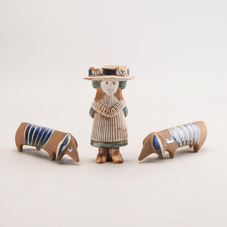 Lisa Larson, a set of three figurines.