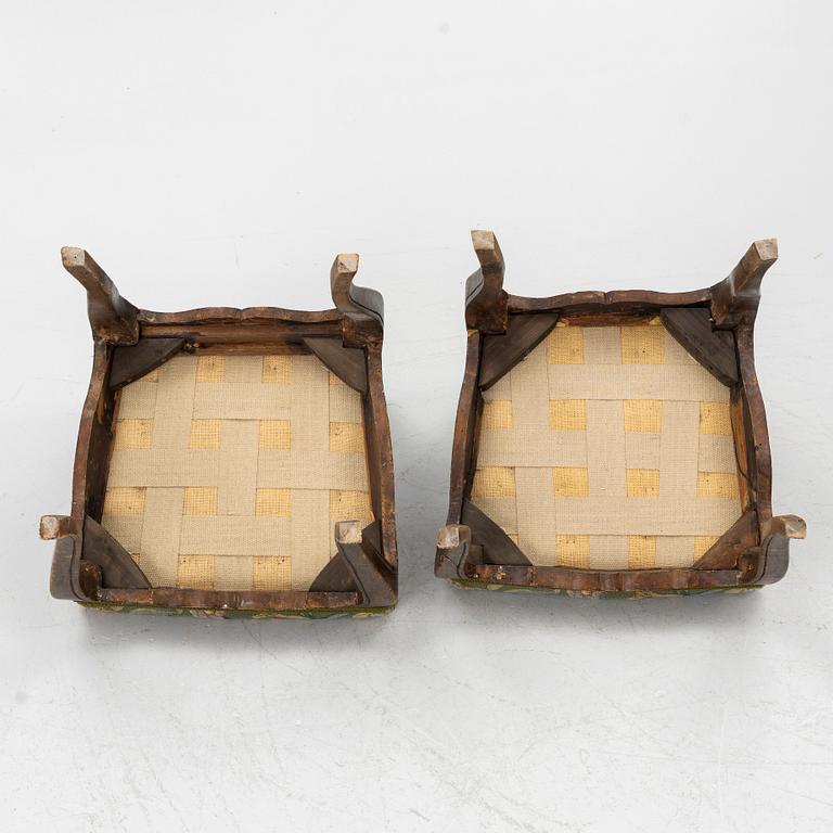 Chairs, a pair, Rococo, 18th century.