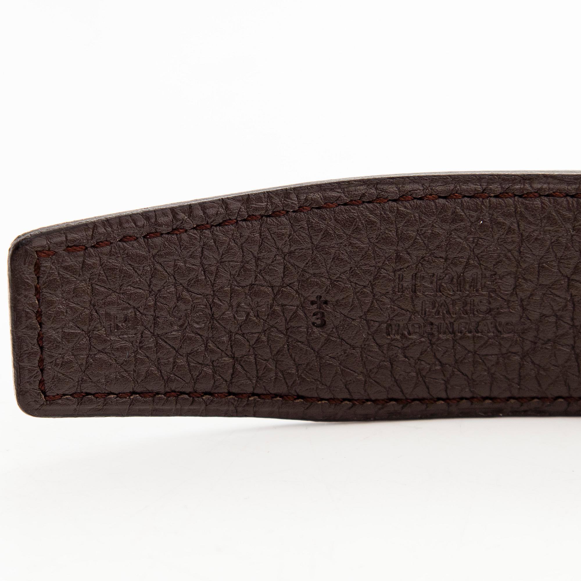Hermès, a 'Constance' belt, size 95, 2012.
