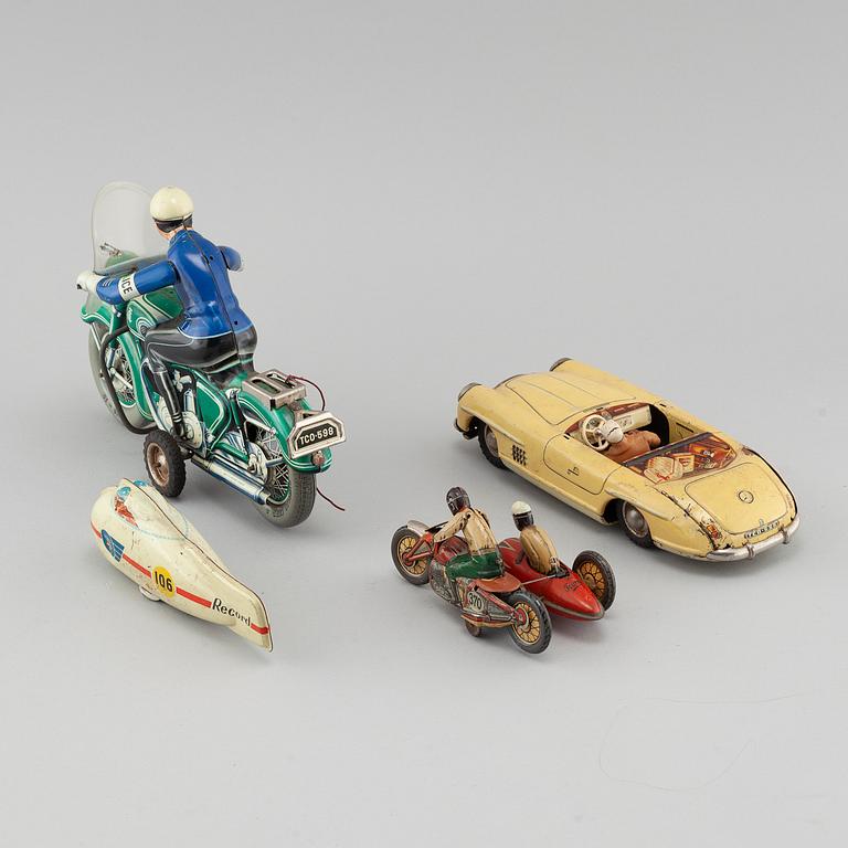 TOYS, 6 parts, including Technofix, Germany, middle of the 20th century.