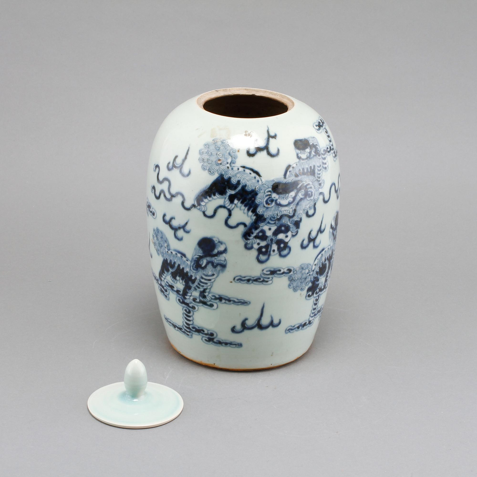 LOCKURNA, porslin, Kina, Qing, 1800-tal.