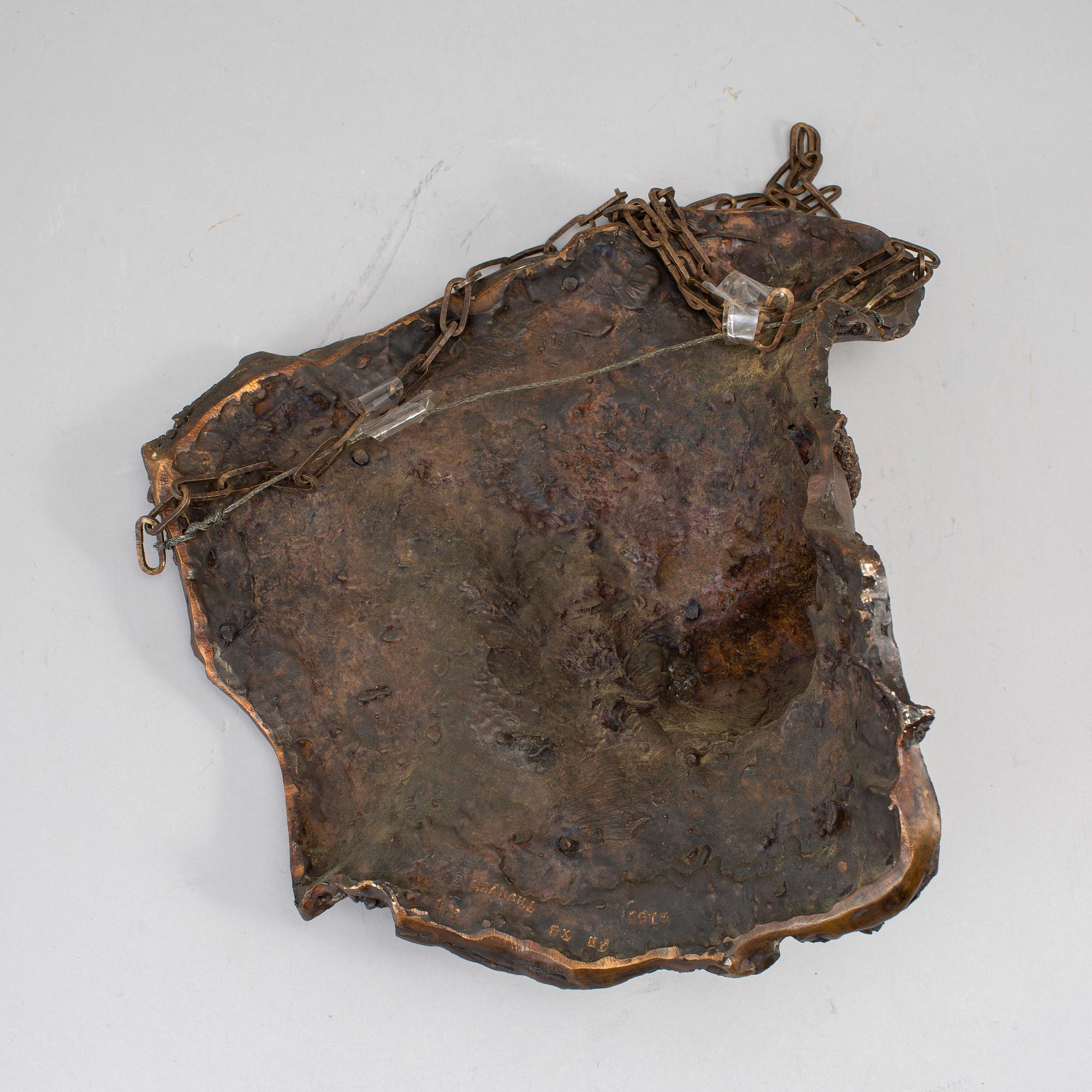 BEN BIANCHI, sculpture, bronze, 1973, signed 1/8.